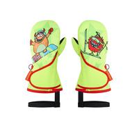 Fäustlinge ZIENER "LEMMI-Z glove mini", Kinder, Gr. 3, poison gelb, Obermaterial: 100% Polyester; Innenseite: 100% Polyester; Futter: 100% Polyester; Wattierung: 100% Polyester, Handschuhe Fäustlinge 