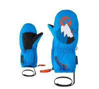 Fäustlinge ZIENER "LEPRINT-Z AS glove mini", Baby, Gr. 2, blau (persian blau), Obermaterial: 100% Polyester. Innenseite: 100% Polyester. Futter: 100% Polyester. Wattierung: 100% Polyester, Handschuhe 