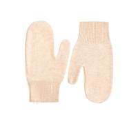 Fäustlinge ZWILLINGSHERZ, Damen, beige (hellbeige), Strick, Kaschmir, unifarben, Handschuhe Fäustlinge, aus reinem Kaschmir (24823545-0) hellbeige