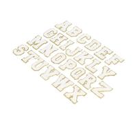 Fafeims Gestickte Weiße Buchstaben-Aufnäher Zum Aufbügeln, Einfach zu Verwenden für die DIY-Reparatur von Kleidung für Hüte, Taschen und Mehr, 26 Stück für den Haushalt