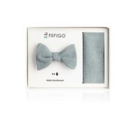 FAFIGO "Fidelio", Fliege Einstecktuch Set aus Leinen in Salbeigrün