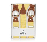 FAFIGO "Zio Patrizio", gelber Leinen Hosenträger