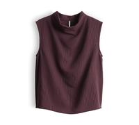 OPUS Damen Blusentop | FAGIC Regular Top mit semitransparenter Streifenoptik Dark Grape, 38