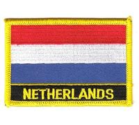 FahnenMax Flaggen Aufnäher Patch Niederlande/Holland Schrift