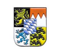 FahnenMax® Pin Anstecker Freistaat Bayern Wappen