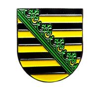 FahnenMax® Pin Anstecker Sachsen Wappen