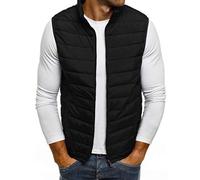 Fahrradweste Herren 4XL Outdoor Leicht Sportlich Steppweste Puffer Weste Elegant Lang Ärmellose Übergangs Daunenweste Herren Weste Winter Glänzend Weste Hybrid Jacke
