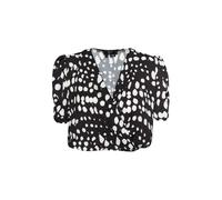 Faina Bluse Damen schwarz weiss XL