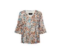 Faina Blusenshirt Damen Beige Mehrfarbig M