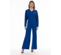 Faina Cropped Langarm-Shirt Damen blau, XS