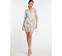 Faina Drapiertes Kleid Damen rosa, L