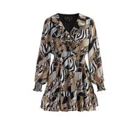 Faina Kleid Damen Schwarz Mehrfarbig S