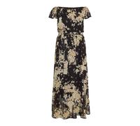 Faina Kleid Damen schwarze Blume M