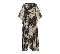 Faina Kleid Damen schwarze Blume M