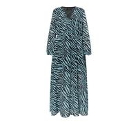 Faina Kleid mit Zebra-Print Damen Hellblau Schwarz S