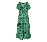Faina Kleid - Zebraprint Damen Grün Schwarz S