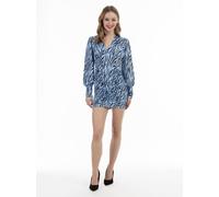 Faina langarm kleid Damen hellblau, L