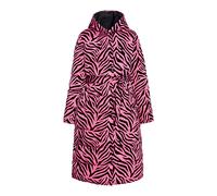 Faina Langer Steppmantel Damen Rosa Zebra M