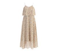 Faina Maxikleid Damen beige weiss S