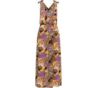 Faina Maxikleid mit Allover-Print Damen Orange Mehrfarbig S