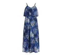 Faina Maxikleid mit Animal-Print Damen KÖNIGSBLAU S