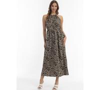Faina Maxikleid mit Leoprint Damen braun, S