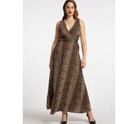 Faina Maxikleid mit Leoprint Damen camel, S