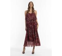 Faina Maxikleid mit Schlangen-Print Damen rot, M