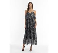 Faina Maxikleid mit Schlangen-Print Damen schwarz, S