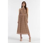 Faina Midikleid aus Chiffon Damen camel, S