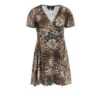 Faina Minikleid mit Animal-Print Damen Beige M
