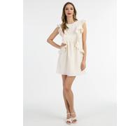 Faina Minikleid mit Rüschen Damen beige, XS