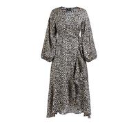 Faina Wickelkleid Damen schwarz, S