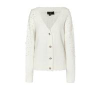 Faina Strickjacke mit Perlen Damen weiss XL/2XL