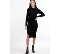 Faina Strickkleid Damen schwarz, XL/XXL