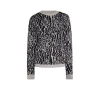 Faina Strickpullover Damen grau/schwarz XS