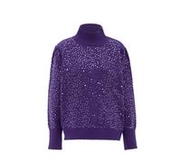 Faina Strickpullover mit Pailletten Damen lila XS/S