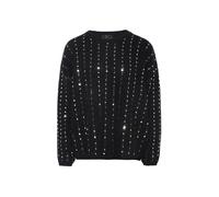 Faina Strickpullover mit Pailletten Damen schwarz M/L