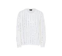 Faina Strickpullover mit Pailletten Damen Wollweiß XS/S