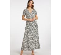 Faina Wickelkleid Damen schwarz, S