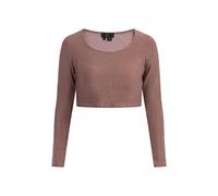 faina Women's Cropped Jersey Top, Altrosa, Large