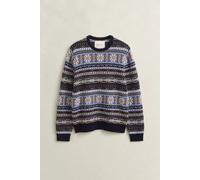 GANT Herren Fair Isle Rundhalspullover (XXXL) EVENING Blau