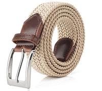 Fairwin Stretch Gürtel elastisch Flechtgürtel für Herren und Damen geflochten Stoffgürtel flex Schnalle Gummi Herren stufenlos Canvas Jeans Braided Golf