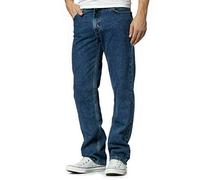 FAIRY TRENDZ LTD Authentics Herren Jeans Regular Fit Straight Leg Regular Fit Regular Fit Classic Heavy Duty Denim Jeans - Blau - 30W x 31L