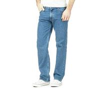 FAIRY TRENDZ LTD Authentics Herren Jeans Regular Fit Straight Leg Regular Fit Regular Fit Classic Heavy Duty Denim Jeans - Blau - 30W x 27L