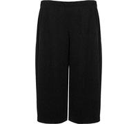 FAIRY TRENDZ LTD Damen Kurzarm-Shorts mit Gummizug in der Taille, Stretch, 3/4-Länge, 36-54 Gr. 50-52, Schwarz