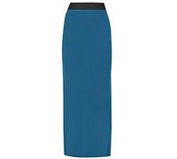 FAIRY TRENDZ LTD Damen Maxirock, lang, elastisch, bedruckt, Jersey, blaugrün, 46-48