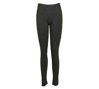 FAIRY TRENDZ LTD Damen Stretch-Leggings, lang, Übergröße, einfarbig, Größe 34-54 Gr. 34-36, dunkelgrau