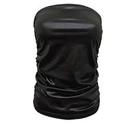 FAIRY TRENDZ LTD Damen Wetlook PVC Cami Swing Top Skaterkleid Leder figurbetontes Kleid Mini Rock Leggings Tops UK 8-26 Gr. 46-48, Top mit Rüschen