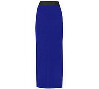 FAIRY TRENDZ LTD Langer, elastischer rock für Damen, ausgefallener bedruckter Jersey-Maxirock, königsblau, 50-52